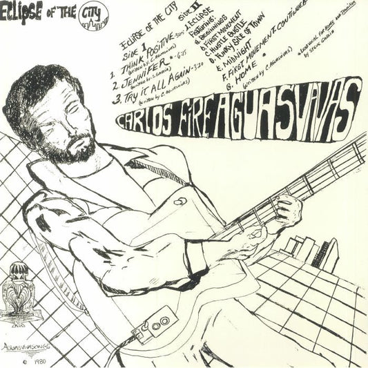 Carlos Fire Aguasvivas – Eclipse Of The City (LP, Sticky Buttons Records, 2022) Front Cover
