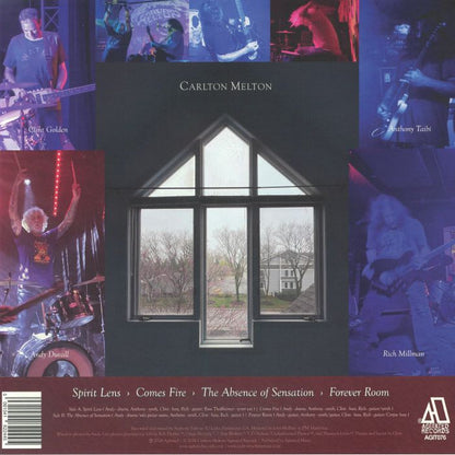 Carlton Melton – Reason Beings (LP, Transparent Clear, Agitated Records, 2026) Back Cover