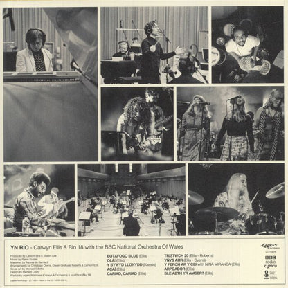 Carwyn Ellis & Rio 18 With The BBC National Orchestra Of Wales – Yn Rio (LP, Légère Recordings, 2021) Back Cover