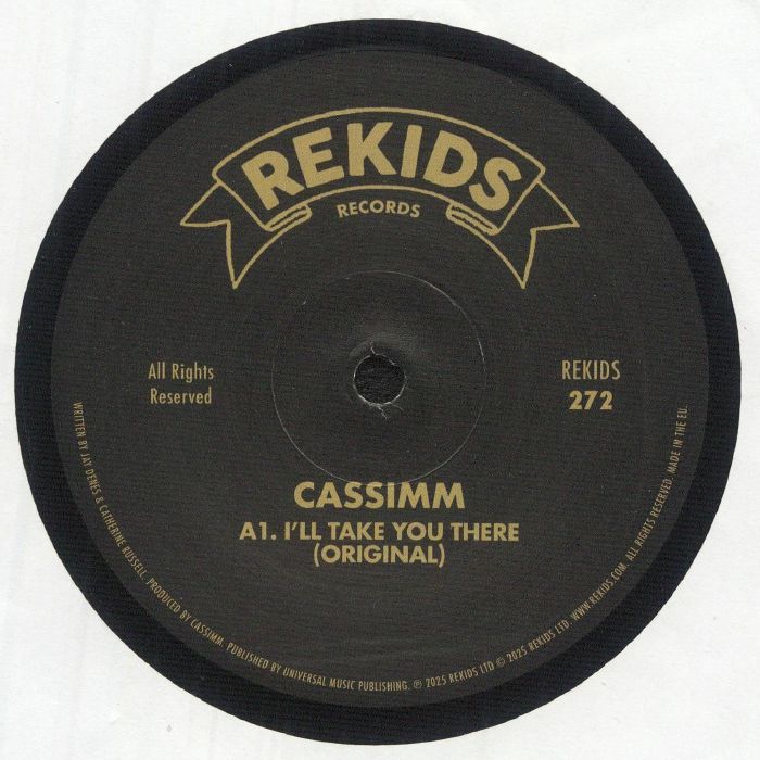 CASSIMM – I'll Take You There  (12", Rekids, 2025) front cover