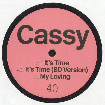 Cassy – It's Time (12", Kwench Records, 2025) back cover