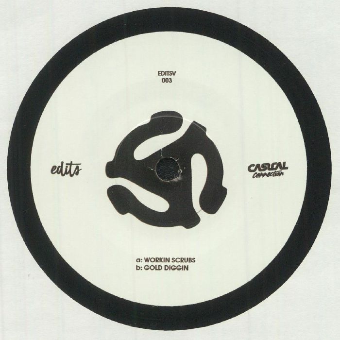 Casual Connection – Workin Scrubs / Gold Diggin (7", Edits Clothing Co, 2025) back cover