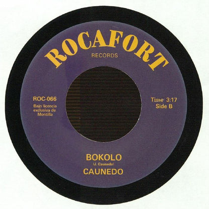 Caunedo – Guaguanrock (Le Spam Mix) / Bokolo (7", Rocafort Records, 2026) Back Cover