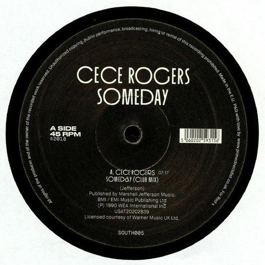 Ce Ce Rogers – Someday (12", South Street, 2025) front cover