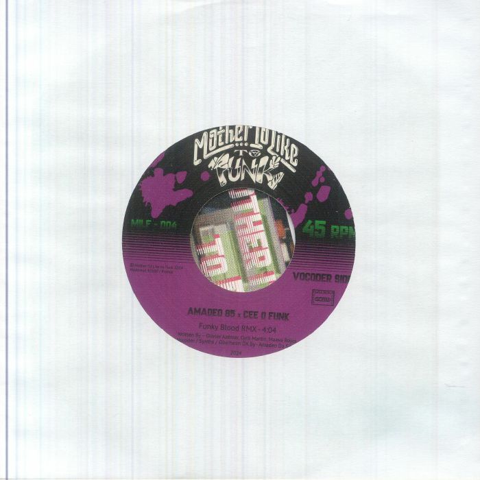 Cee O Funk , Amadeo 85 – Funky Blood (7", Mother I'd Like To Funk, 2025) Back Cover