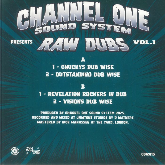 Channel One Sound System – Raw Dubs Vol. 1 (12", Channel One Sound System, 2025) Back Cover