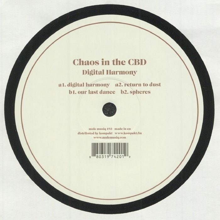 Chaos In The CBD – Digital Harmony (12", Mule Musiq, 2016) Front Cover