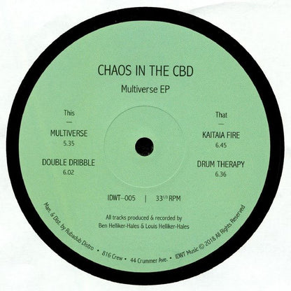 Chaos In The CBD – Multiverse EP (12", In Dust We Trust, 2018) Front Cover