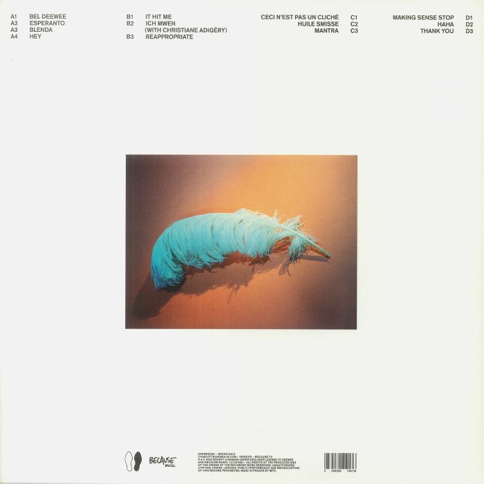 Charlotte Adigéry & Bolis Pupul – Topical Dancer (2xLP, Deewee, 2022) Back Cover