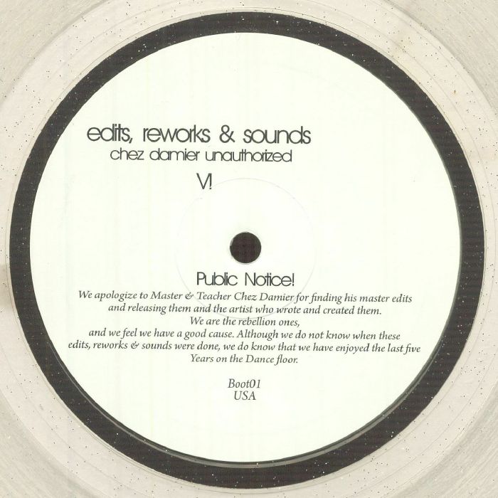 Chez Damier – Edits, Reworks & Sounds (Chez Damier Unauthorized) VI (12", Not On Label, 2024) Front Cover