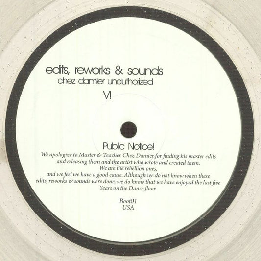 Chez Damier – Edits, Reworks & Sounds (Chez Damier Unauthorized) VI (12", Not On Label, 2024) Front Cover