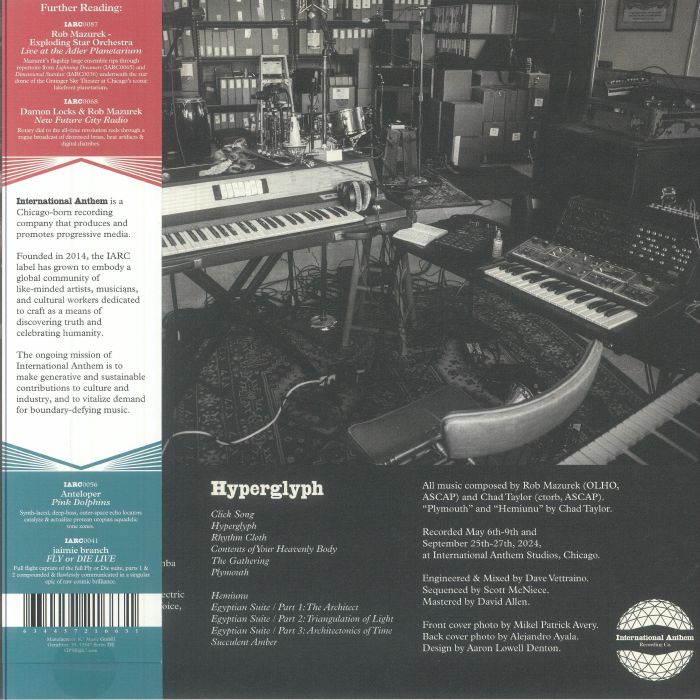 Chicago Underground Duo – Hyperglyph (LP, International Anthem Recording Company, 2025) Back Cover