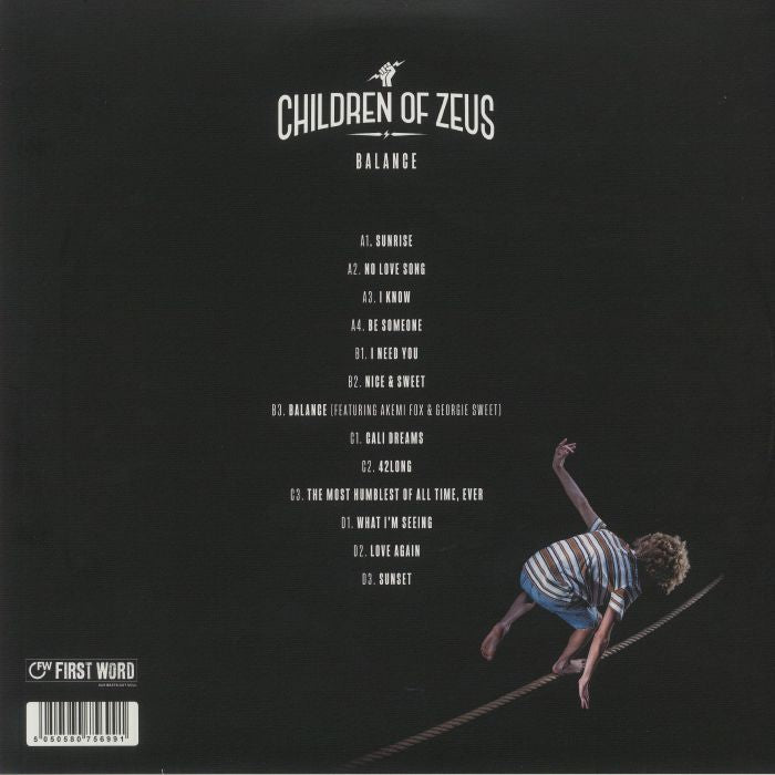 Children Of Zeus – Balance (2xLP, First Word Records, 2021) Back Cover