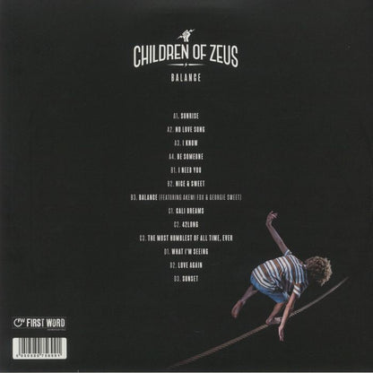 Children Of Zeus – Balance (2xLP, First Word Records, 2021) Back Cover