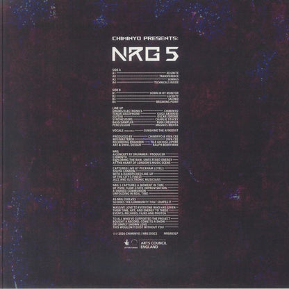 Chiminyo – NRG 5 (LP, NRG Discs, 2026) Back Cover