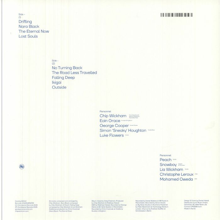 Chip Wickham – The Eternal Now (LP, Gondwana Records, 2025) Back Cover