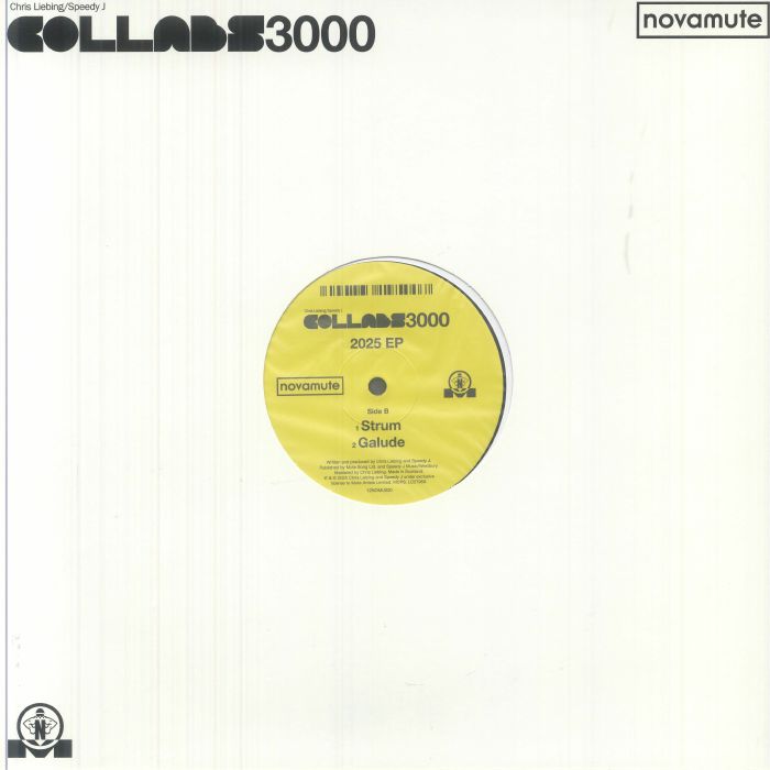 Chris Liebing / Speedy J – Collabs 3000 2025 EP (12", NovaMute, 2025) back cover