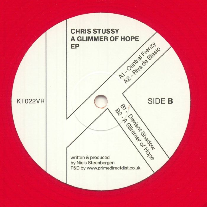 Chris Stussy – A Glimmer Of Hope EP (12", Red, Kaoz Theory, 2025) Back Cover