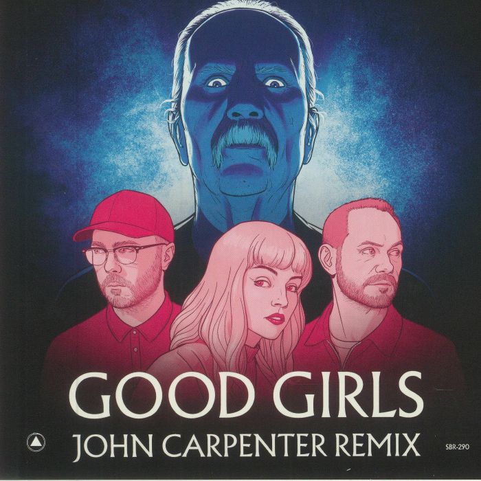 Chvrches , John Carpenter – Good Girls (John Carpenter Remix) b/w Turning The Bones (CHVRCHES Remix) (7", Blue And Pink Marble, Sacred Bones Records, 2021) Front Cover