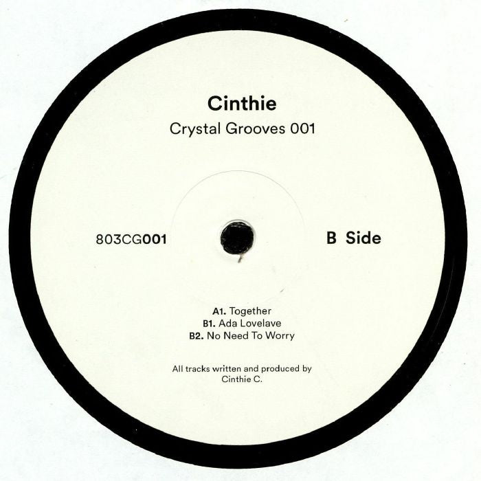 Cinthie – 803 Crystal Grooves 001 (12", 803 Crystal Grooves, 2018) Back Cover