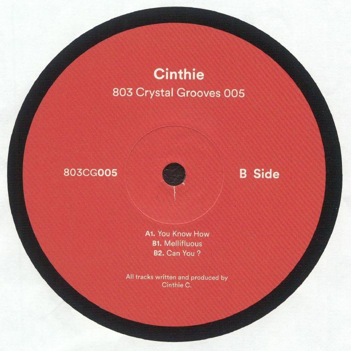 Cinthie – 803 Crystal Grooves 005 (12", 803 Crystal Grooves, 2024) Back Cover