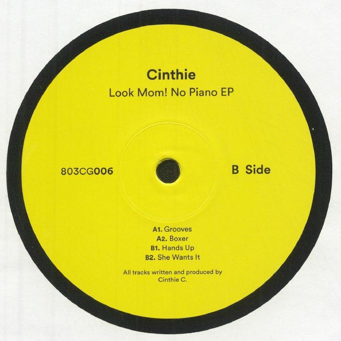 Cinthie – Look Mom! No Piano (12", 803 Crystal Grooves, 2025) Back Cover