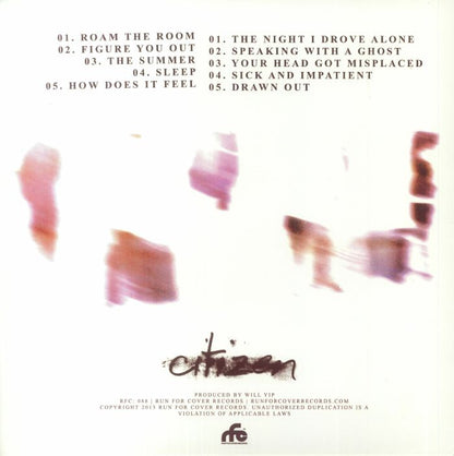 Citizen – Youth (LP, Highlighter Yellow, Run For Cover Records, 2022) Back Cover
