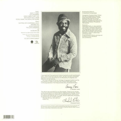 Cleveland Eaton – Half And Half (LP, Be With Records, 2023) Back Cover