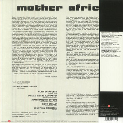 Clint Jackson III , Byard Lancaster – Mother Africa (LP, SouffleContinu Records, 2024) Back Cover