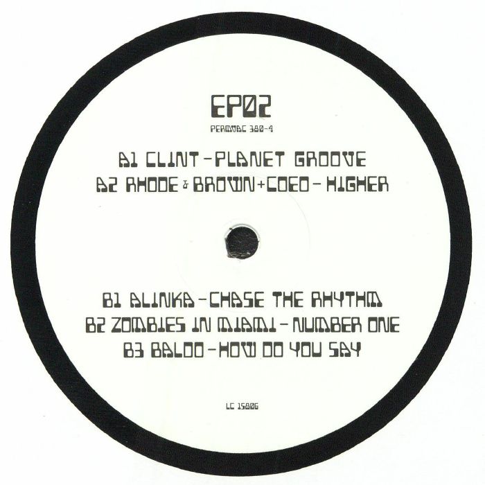 Clint / Rhode & Brown / Coeo / Alinka / Zombies In Miami – Permanent Vacation XX EP 2 (12", Permanent Vacation, 2026) Back Cover