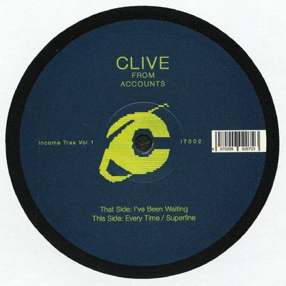 Clive From Accounts – Income Trax Vol 1 (12", Income Trax, 2026) Back Cover