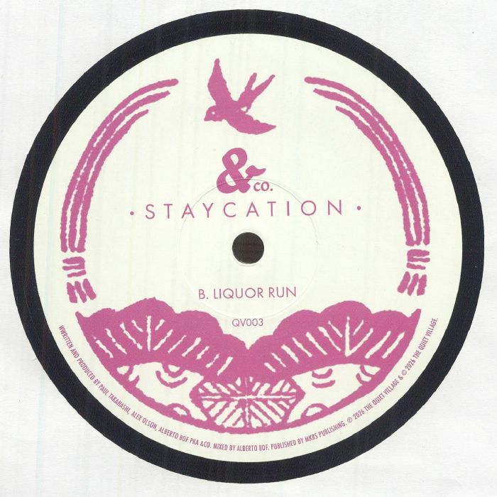 &Co. – Staycation (12", The Quiet Village, 2026) Back Cover