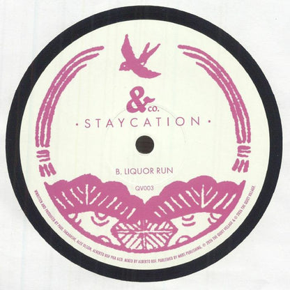 &Co. – Staycation (12", The Quiet Village, 2026) Back Cover