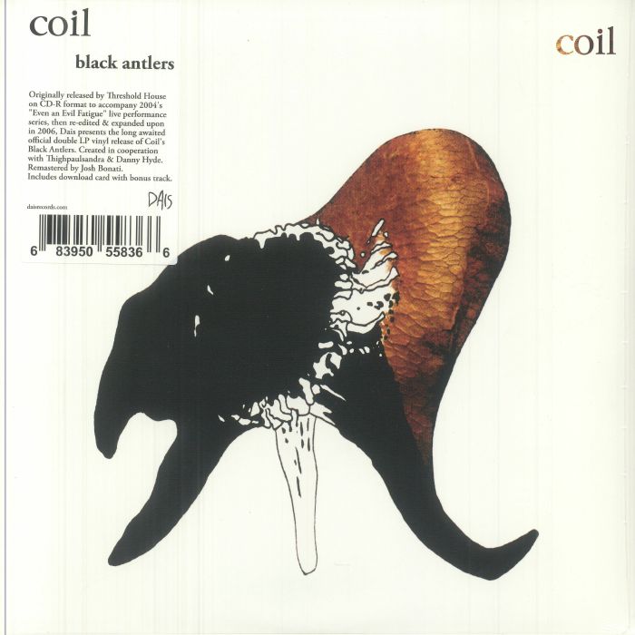 Coil – Black Antlers (2xLP, Clear Red, Dais Records, 2025) Front Cover