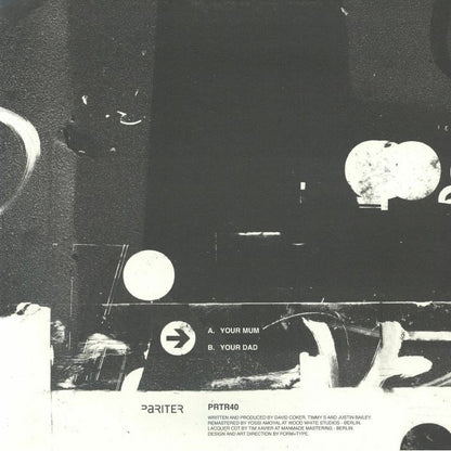 Coke, Stoned & Baileys – Your Mum (12", 180g, Pariter, 2026) Back Cover
