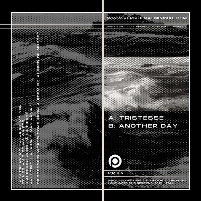 Cold Colors , Xiu – Tristesse (7", Peripheral Minimal, 2025) back cover
