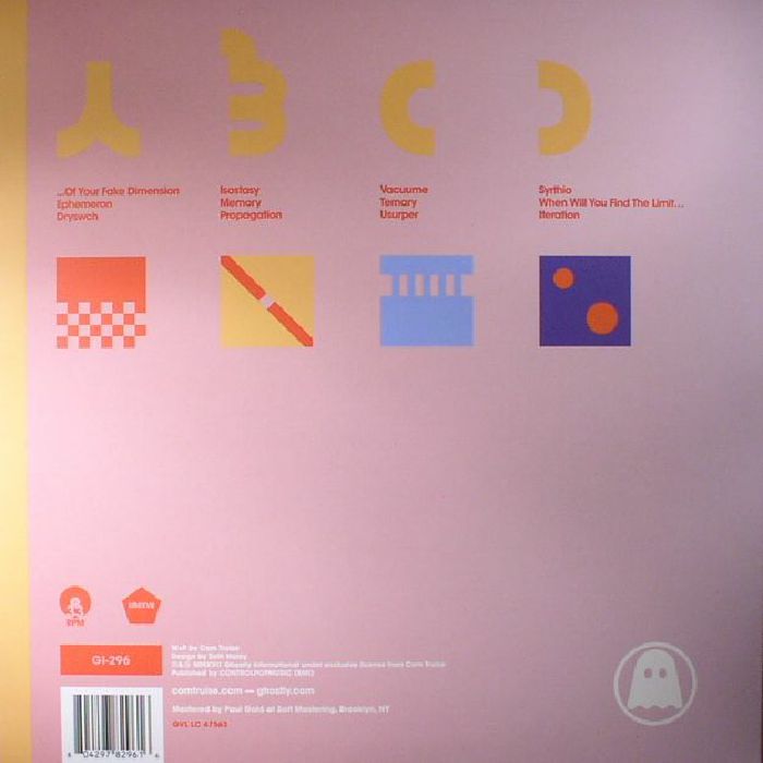 Com Truise – Iteration (2xLP, Ghostly International, 2017) Back Cover