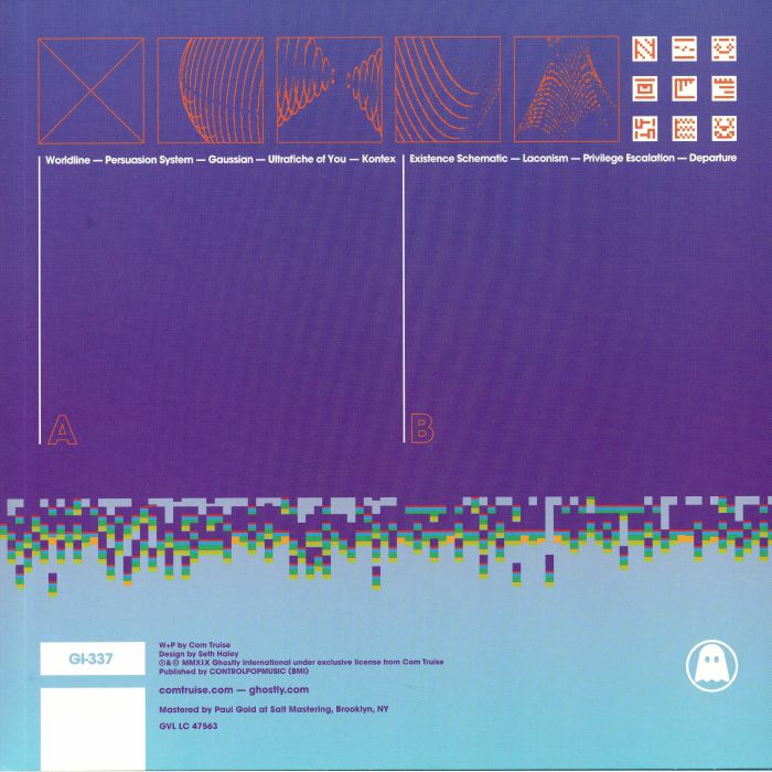 Com Truise – Persuasion System (LP, Ghostly International, 2019) Back Cover