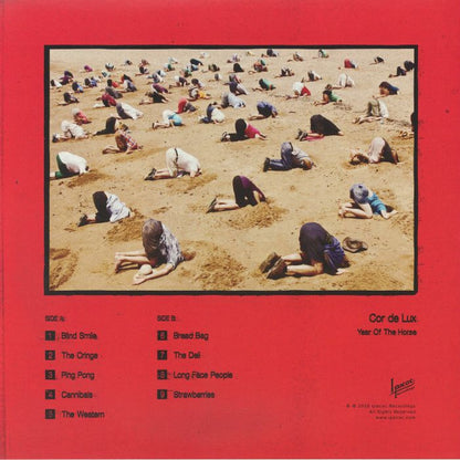 Cor De Lux – Year Of The Horse (LP, Ipecac Recordings, 2026) Back Cover