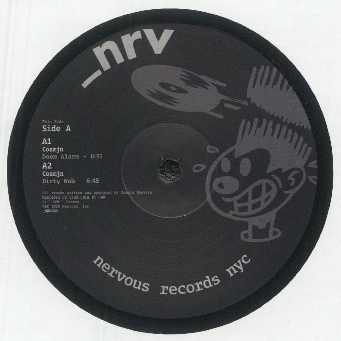 Cosmjn – The Music Behind (12", Nervous Records, 2025) Front Cover