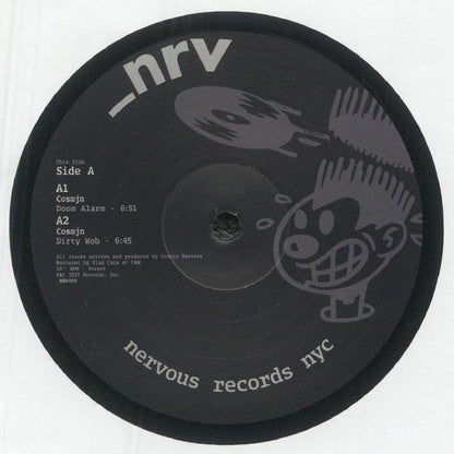 Cosmjn – The Music Behind (12", Nervous Records, 2025) Front Cover