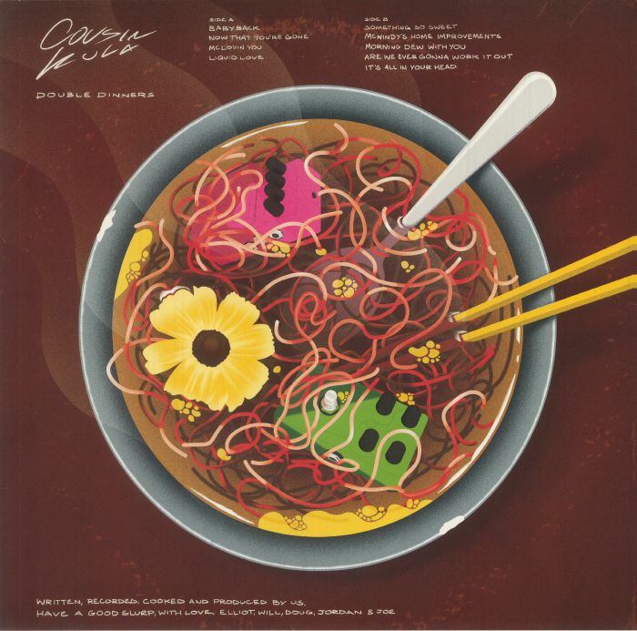 Cousin Kula – Double Dinners (LP, Yellow, Rhythm Section International, 2022) Back Cover