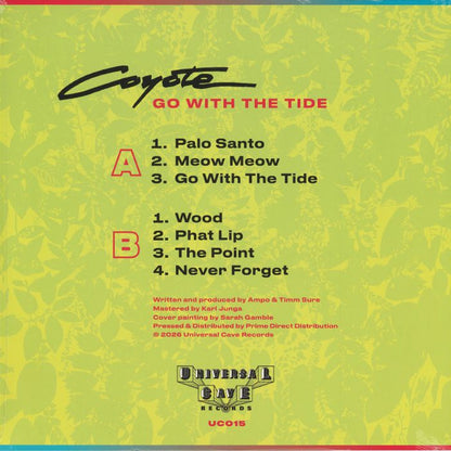 Coyote – Go With The Tide (LP, Universal Cave, 2026) Back Cover