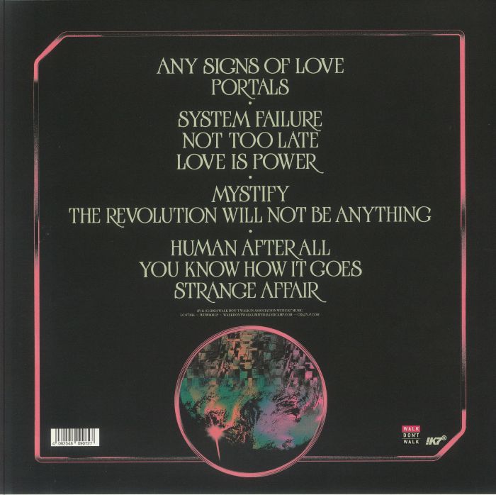 Crazy P – Any Signs Of Love (2xLP, Walk Don't Walk Ltd, 2024) Back Cover