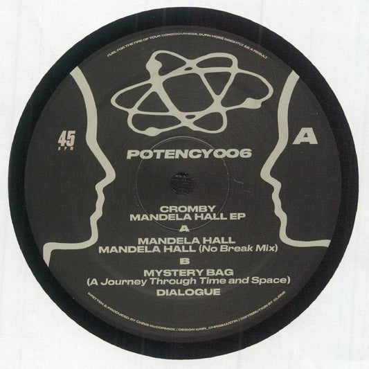 Cromby – Mandela Hall EP (12", Potency, 2025) front cover