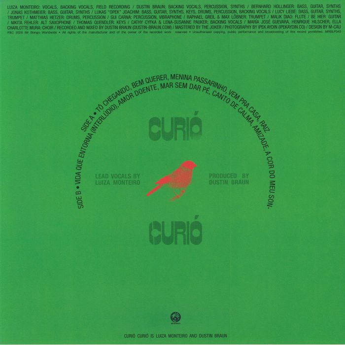 Curió Curió – Curió Curió (LP, Mr Bongo, 2026) Back Cover