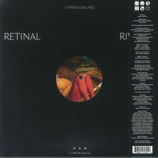 Cyprien Gaillard – Retinal Rivalry (LP, Pan, 2025) back cover