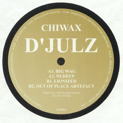 D'Julz – Raw Toolz 2 (12", Chiwax, 2025) Back Cover