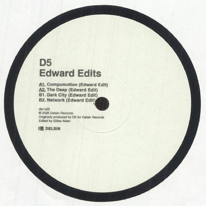 D5 – Edward Edits (12", Delsin Records, 2025) Front Cover