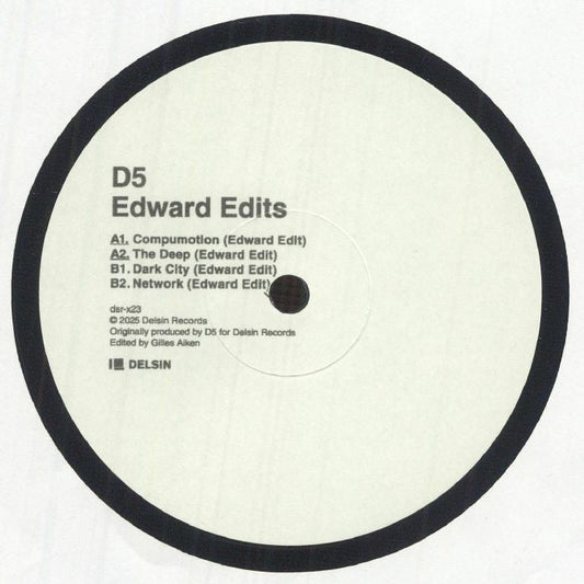 D5 – Edward Edits (12", Delsin Records, 2025) Front Cover